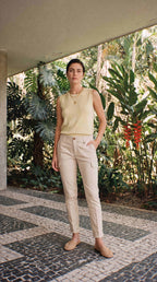 Chile City women's cargo pants in stretch gabardine slim fit