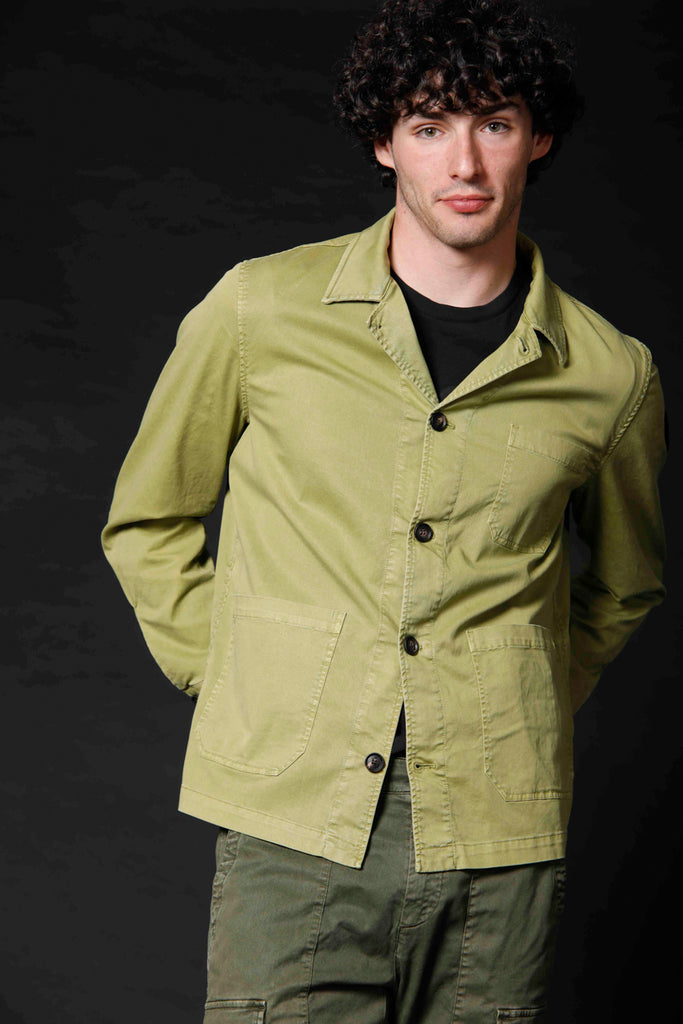 M74 Work Jacket men's field jacket limited edition in cotton and tencel  regular ① | Mason's | Mason's US