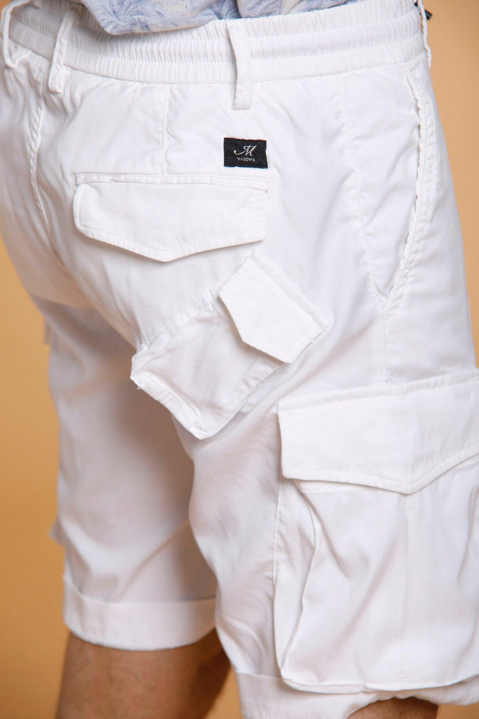 Snake Jog man cargo bermuda in tencel with drawstring regular