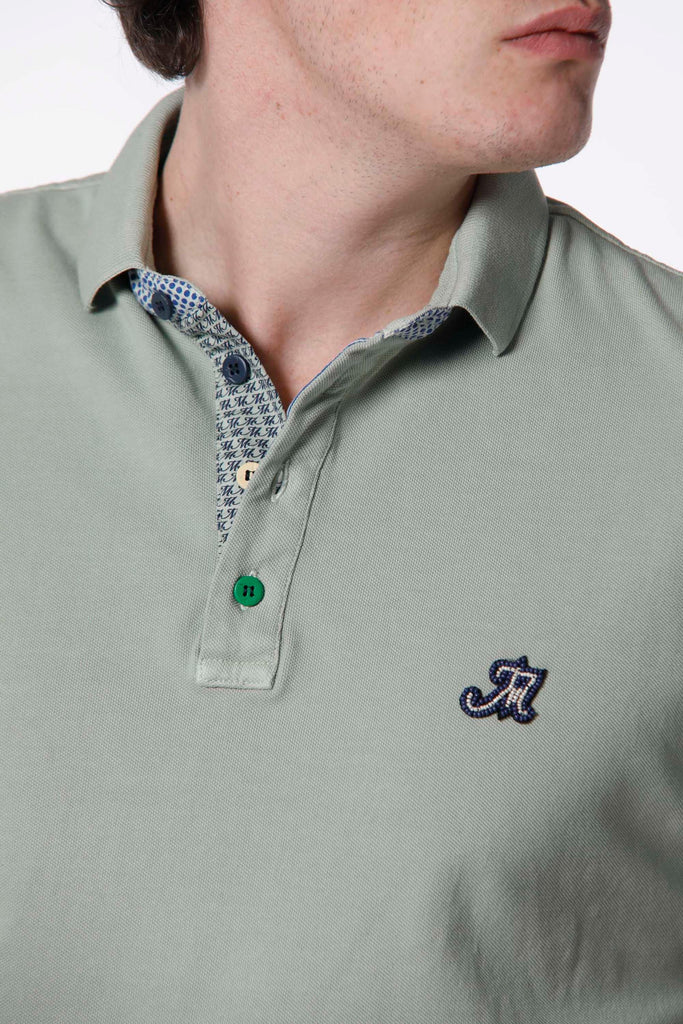 Leopardi man polo shirt in cotton with details ① - Mason's US