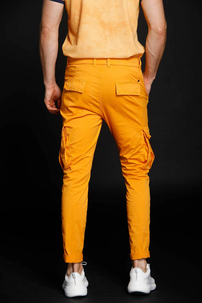 Rio de Janeiro man cargo pants in stretch nylon and gabardine Logo edition carrot fit ① - Mason's US