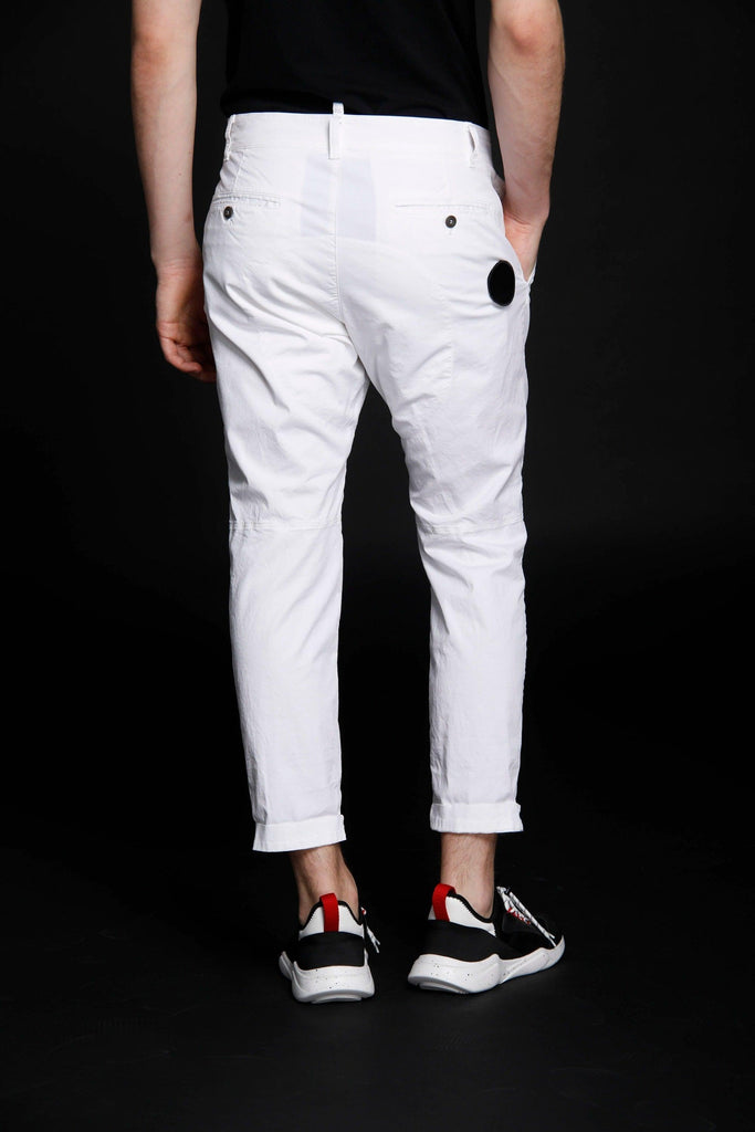 John man chino pants in stretch cotton Logo edition carrot fit - Mason's US