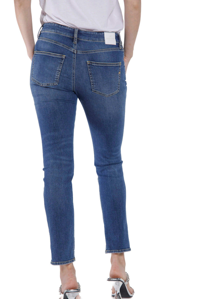 Carlotta woman 5-pocket trousers in stretch denim slim