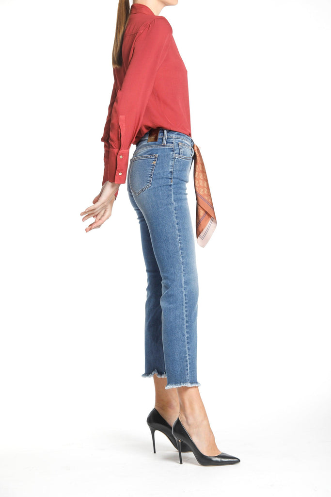 Olivia woman 5-pocket pants in stretch denim slim fit