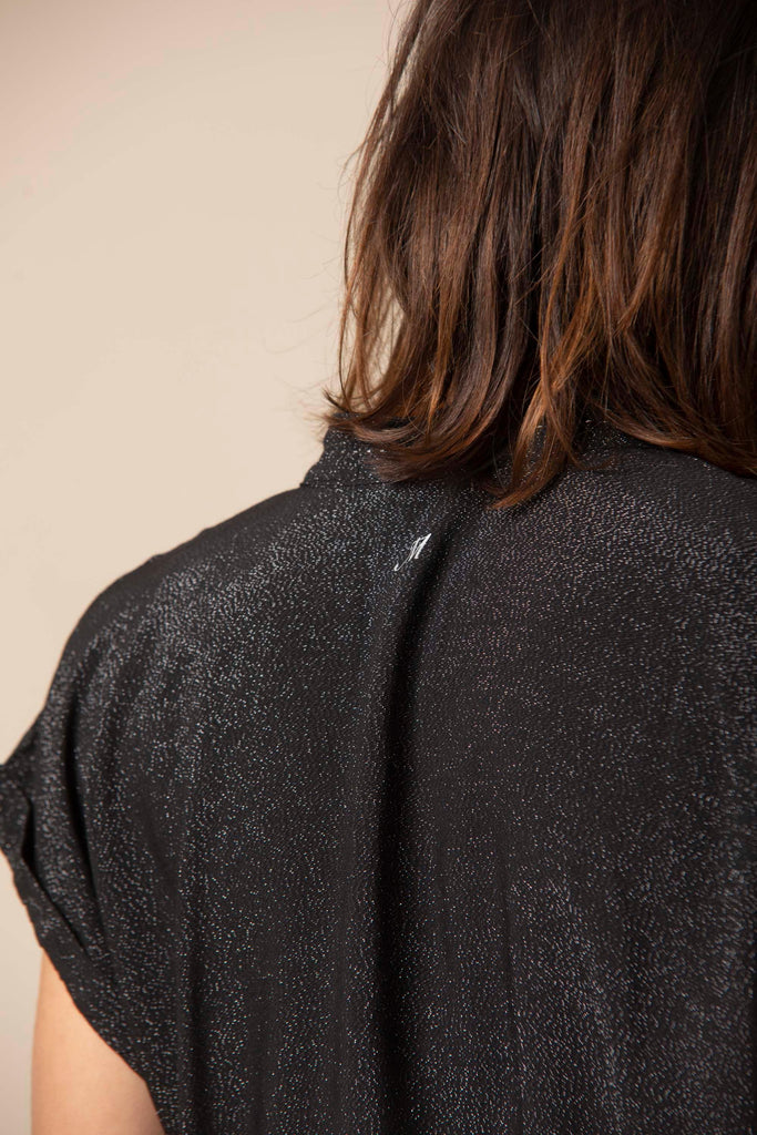 Adele MM woman shirt in poplin with short sleeve