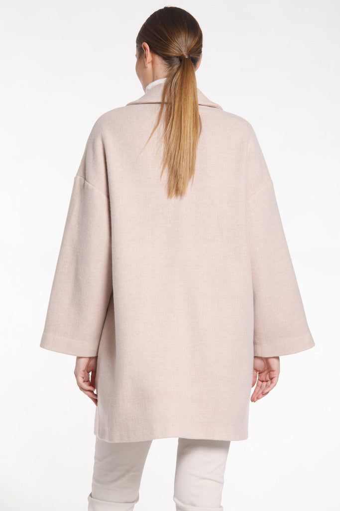 Image 5 of a women's coat in light pink wool Noemi model by Mason's