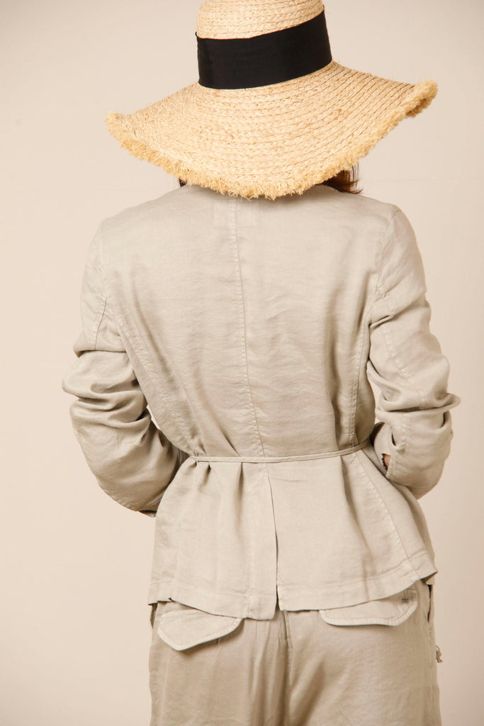 Karen women's field jacket in linen and viscose with large pockets