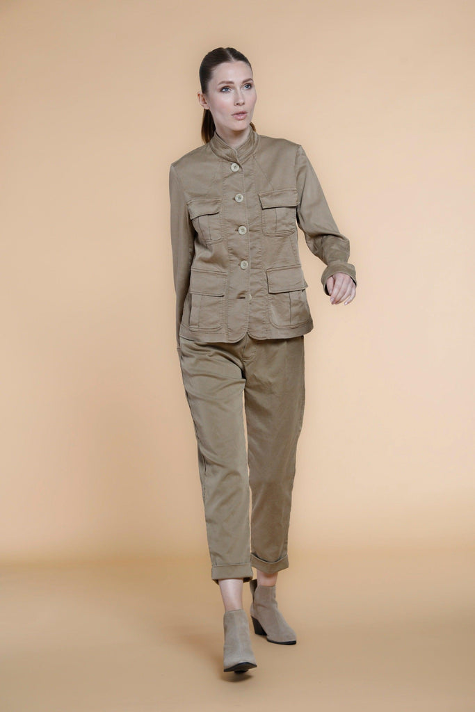 Karen woman field jacket in cotton and tencel with large pockets - Mason's US