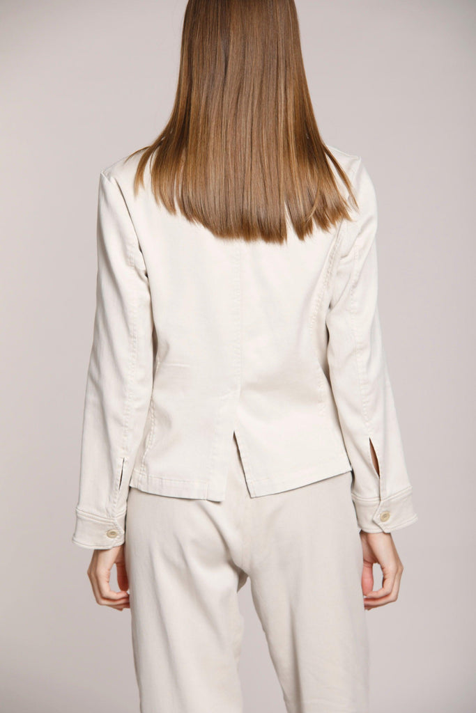 Image 6 of women's fleece jacket ice colour Karen model by Mason's