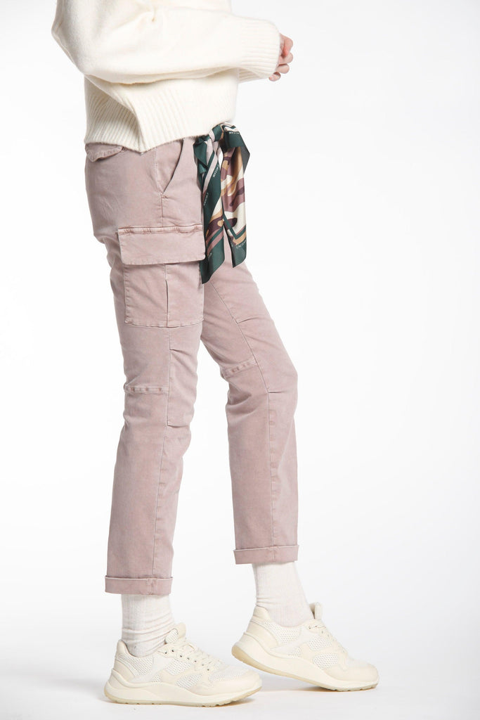 Image 3 of Mason's Chile City women's cargo pants in satin flesh 