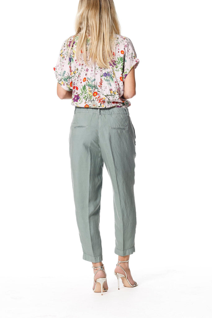 Linda Summer woman chino pants in tencel and linen relaxed - Mason's US