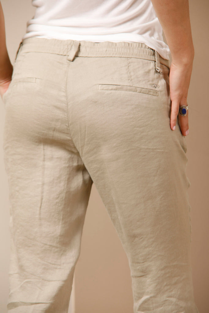 New York Jog woman chino pants in linen and viscose regular