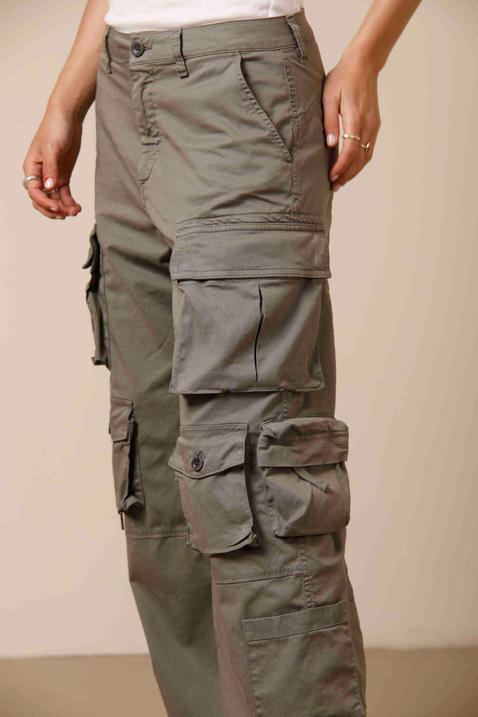 New Hunter woman cargo pants limited edition in cotton and tencel regular