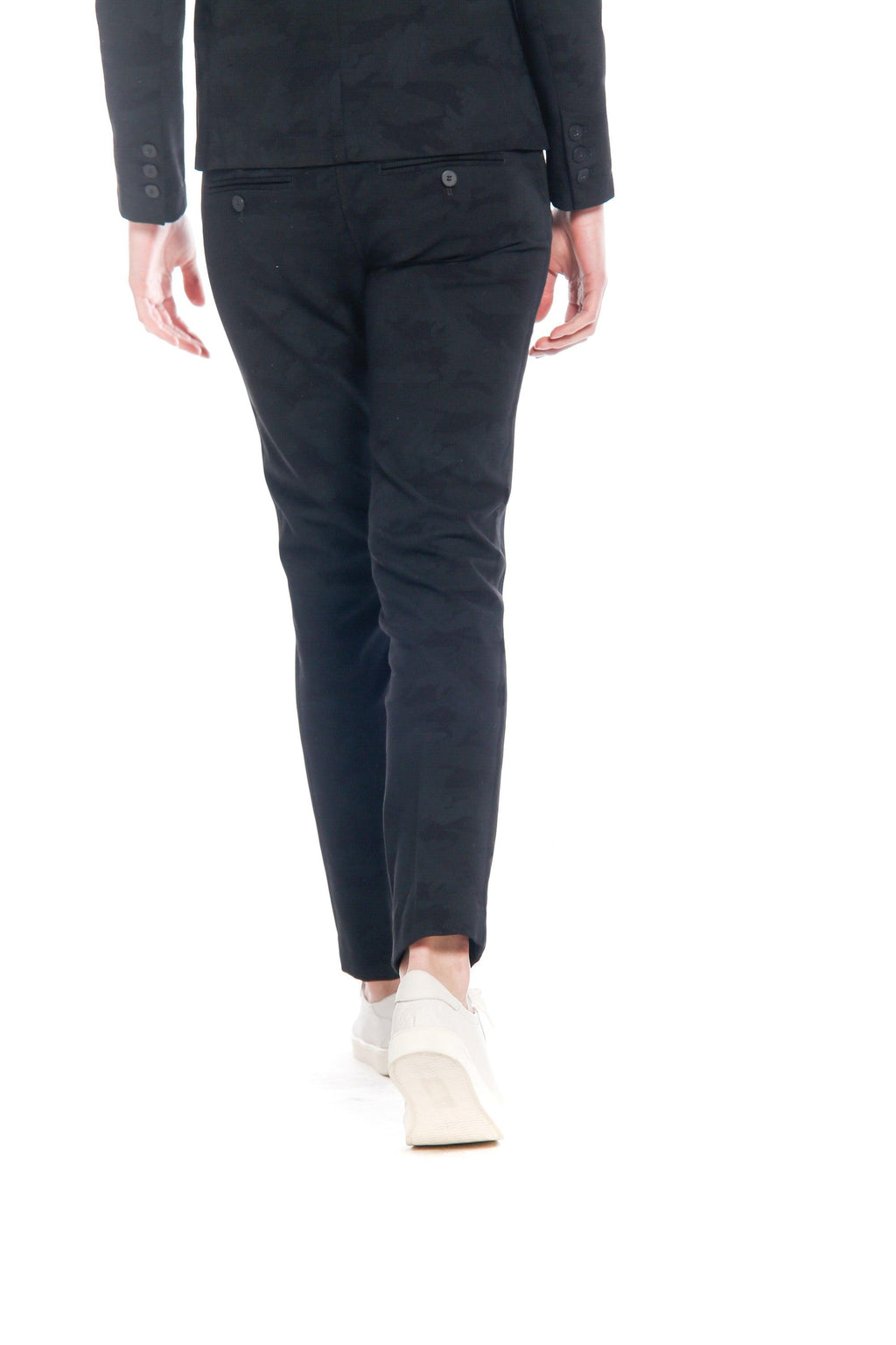 New York Slim pantalone chino donna in jersey pattern camouflage slim① - Mason's 