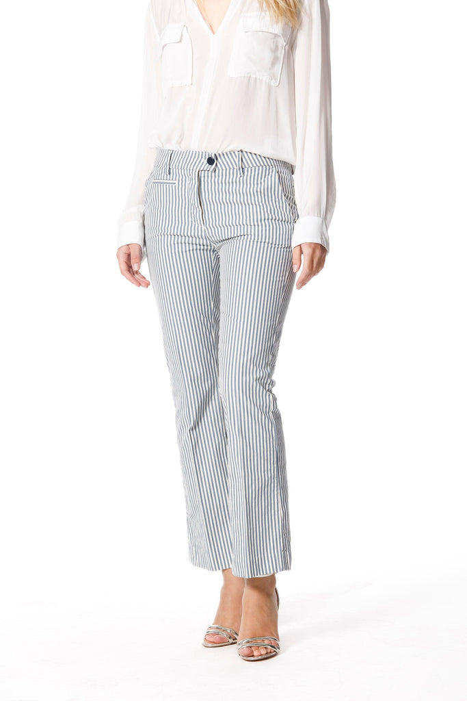 New York Trumpet woman chino pants in cotton with stripes pattern slim - Mason's US