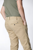 Milano Jogger man chino pants in linen and cotton extra slim