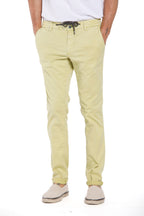 Milano Jogger man chino pants in cotton and tencel extra slim