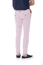 Milano Jogger man chino pants in cotton and tencel extra slim