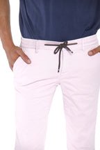 Milano Jogger man chino pants in cotton and tencel extra slim