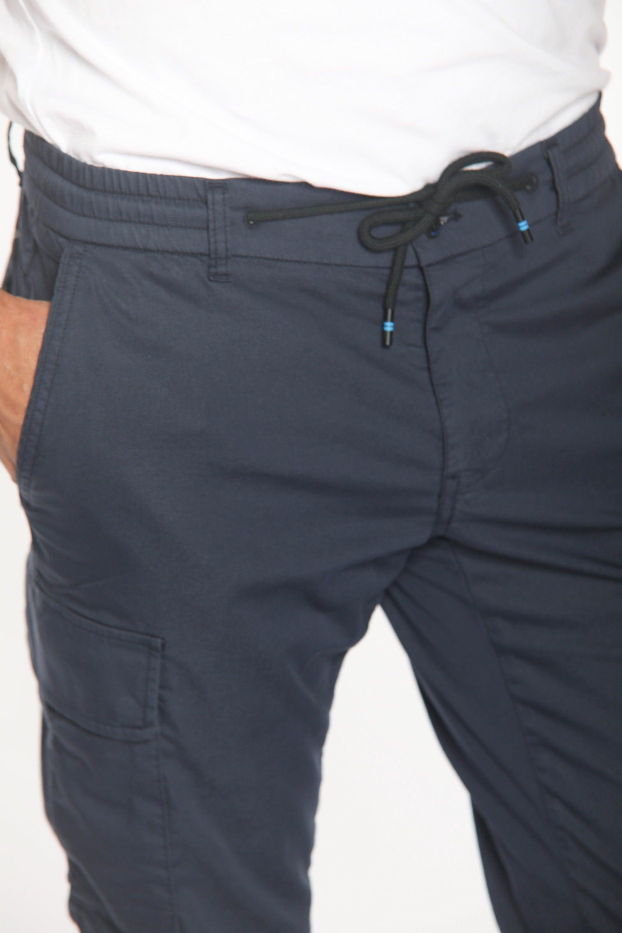 Chile Jogger Travel  man cargo jogger in techno stretch satin extra slim
