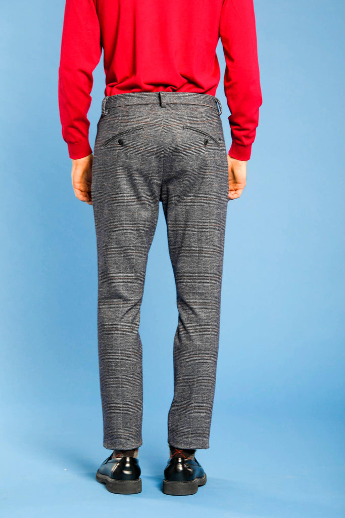 Osaka Style man chino pants in galles patterned jersey carrot - Mason's US