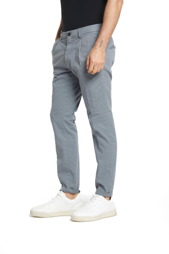 Osaka 1 Pinces man chino pants in cotton and tencel carrot fit - Mason's US