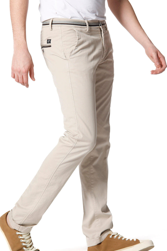 Torino Summer man chino pants in cotton and tencel with ribbon slim - Mason's US