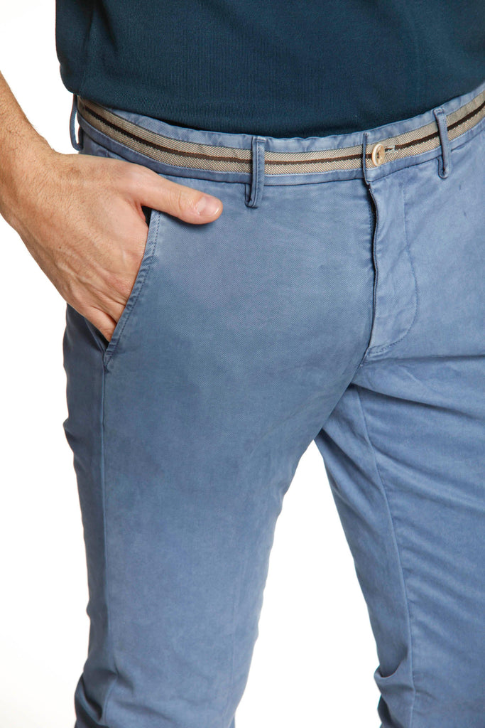 Torino Elegance man stretch cotton modal chino pants slim - Mason's US