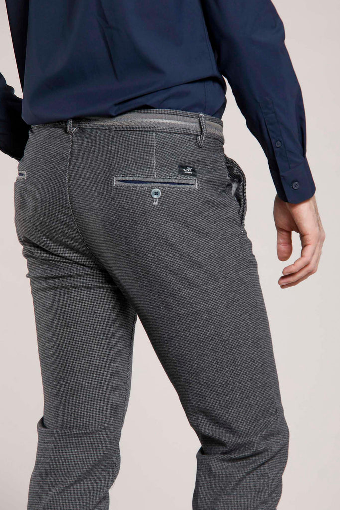 Torino Elegance man chino pants with micro houndstooth moulinè pattern slim - Mason's US