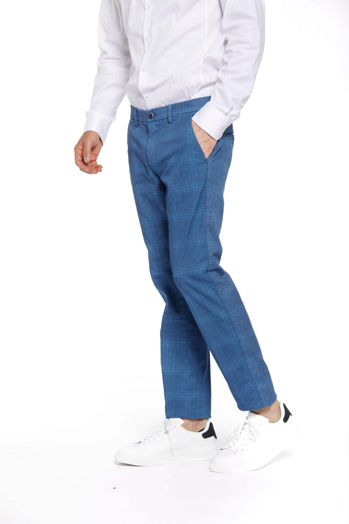 Torino Style man chino pants in cotton and tencel with wales pattern slim - Mason's US