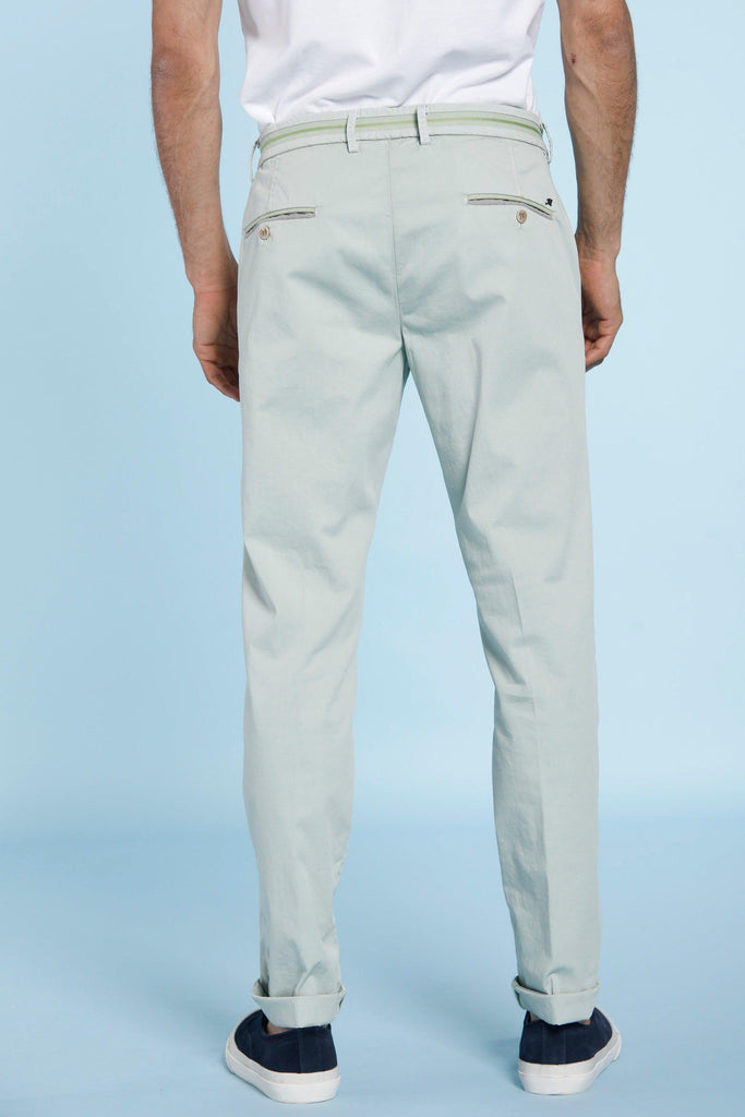 Torino Tapes man chino pants in stretch satin with ribbons slim - Mason's US