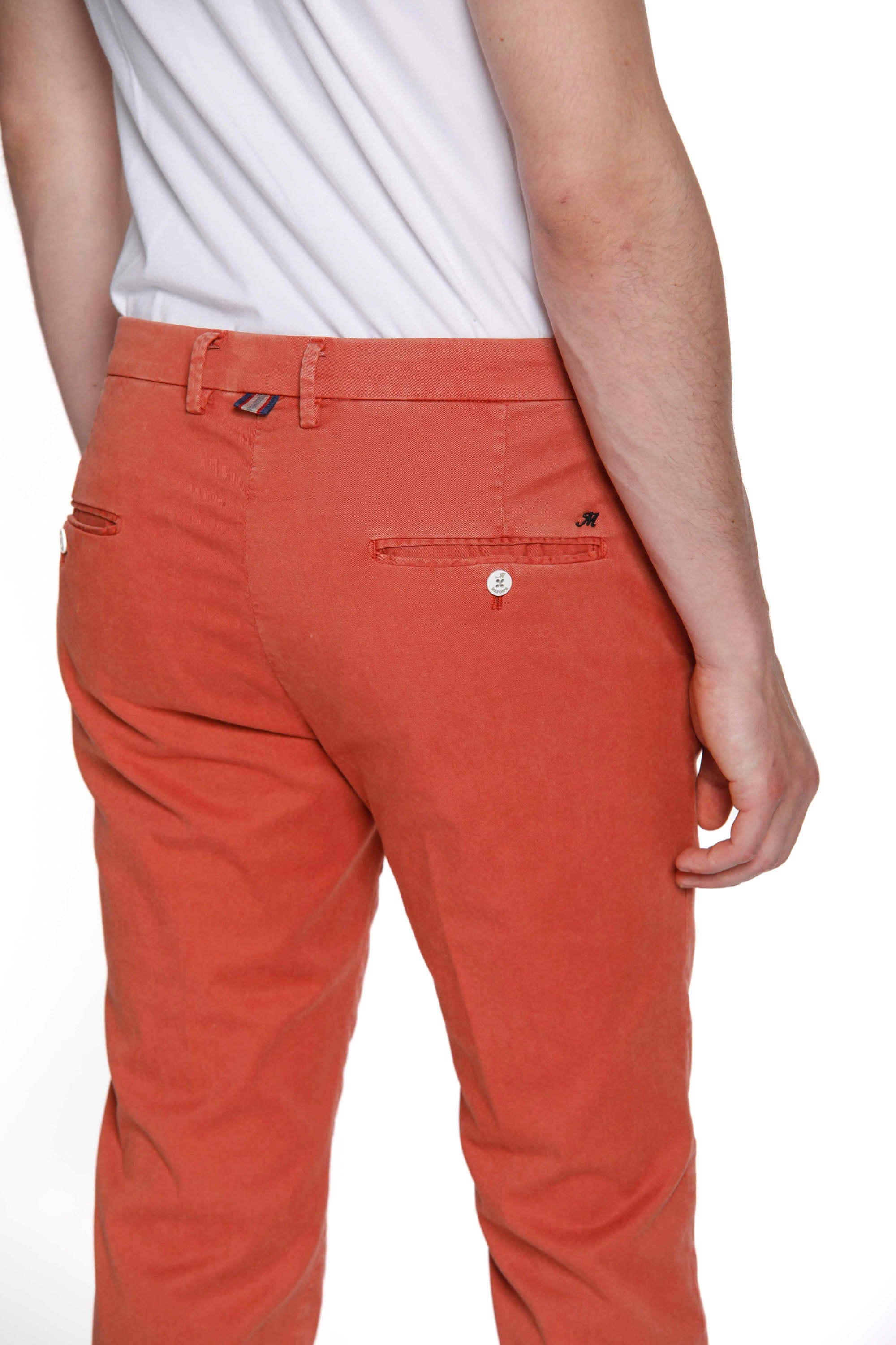 Torino Summer Color Pantalon chino homme spécial en coton slim fit