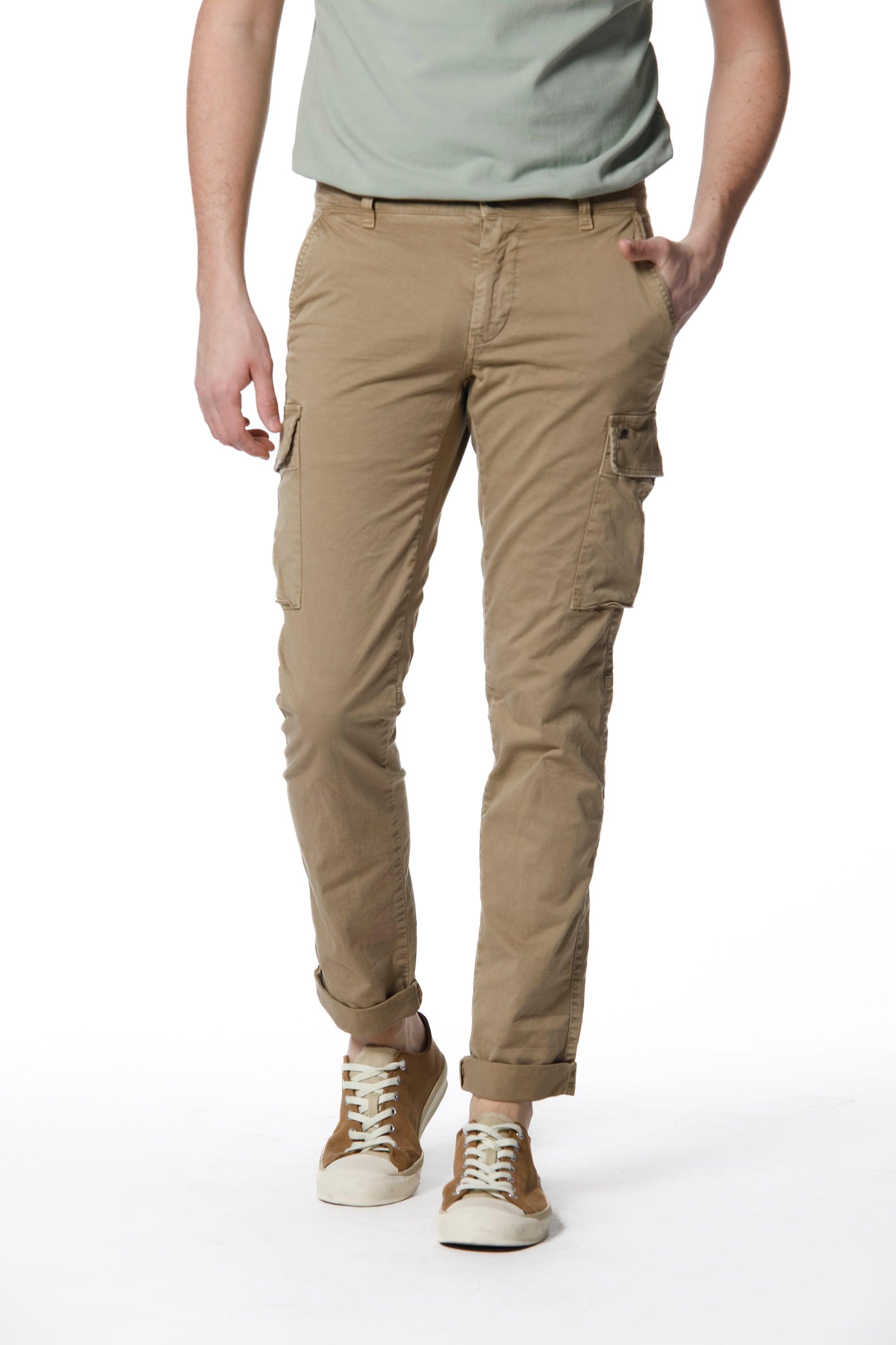 Chile pantalone cargo uomo in twill di cotone stretch extra slim fit - Mason's