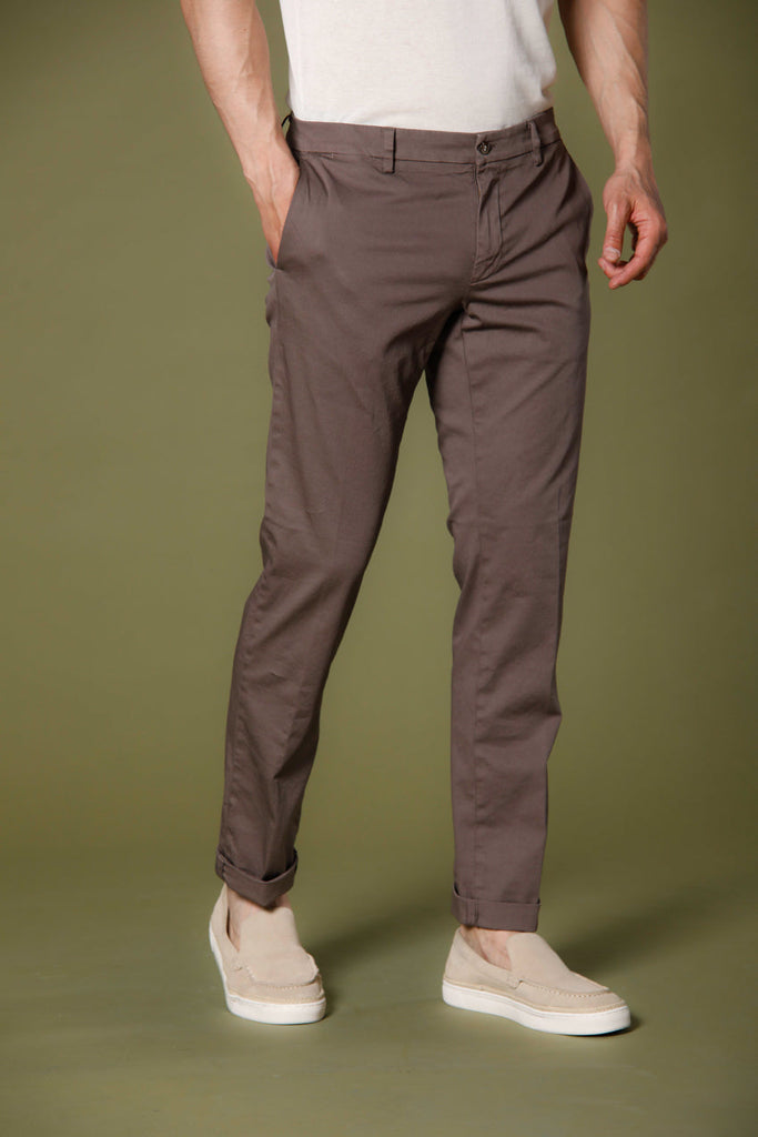 New York man chino jogger pants in tencel and cotton regular, Mason's