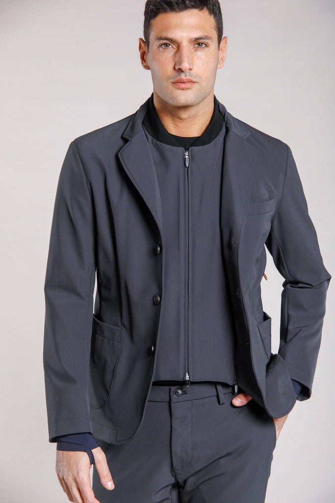 Tech Jacket man dynamic jersey blazer with front and underarms - Mason's US