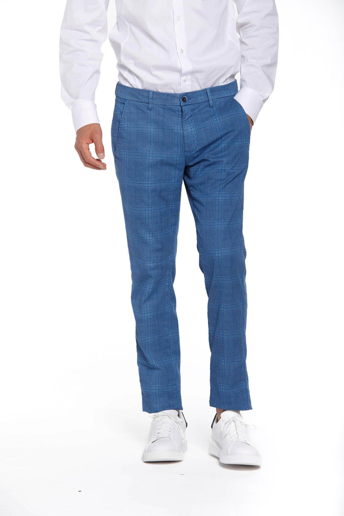 Torino Style man chino pants in cotton and tencel with wales pattern slim - Mason's US